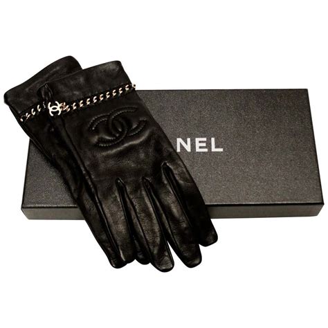 chanel black leather gloves|Chanel gloves official site.